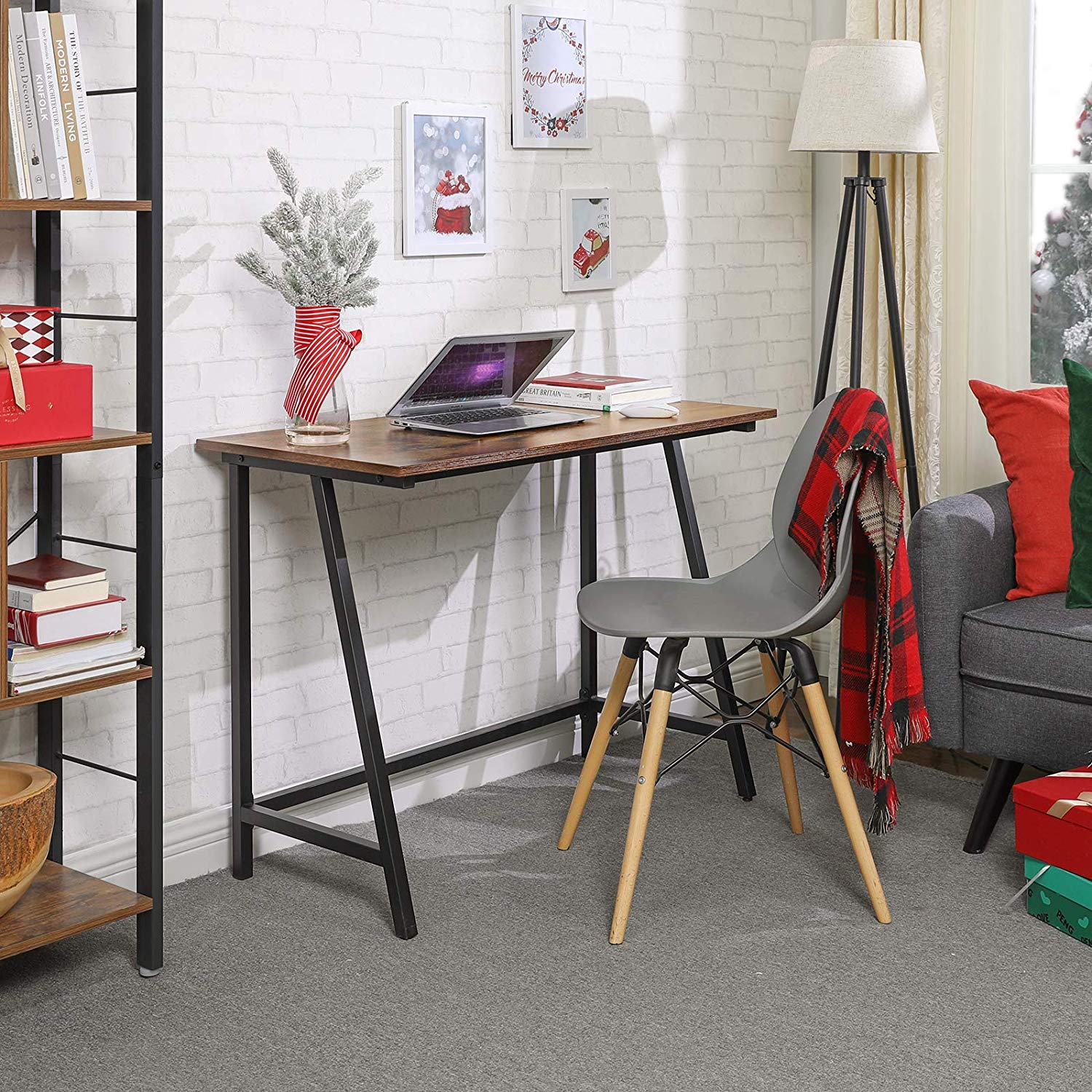 Rustic Brown Computer Desk - image 4