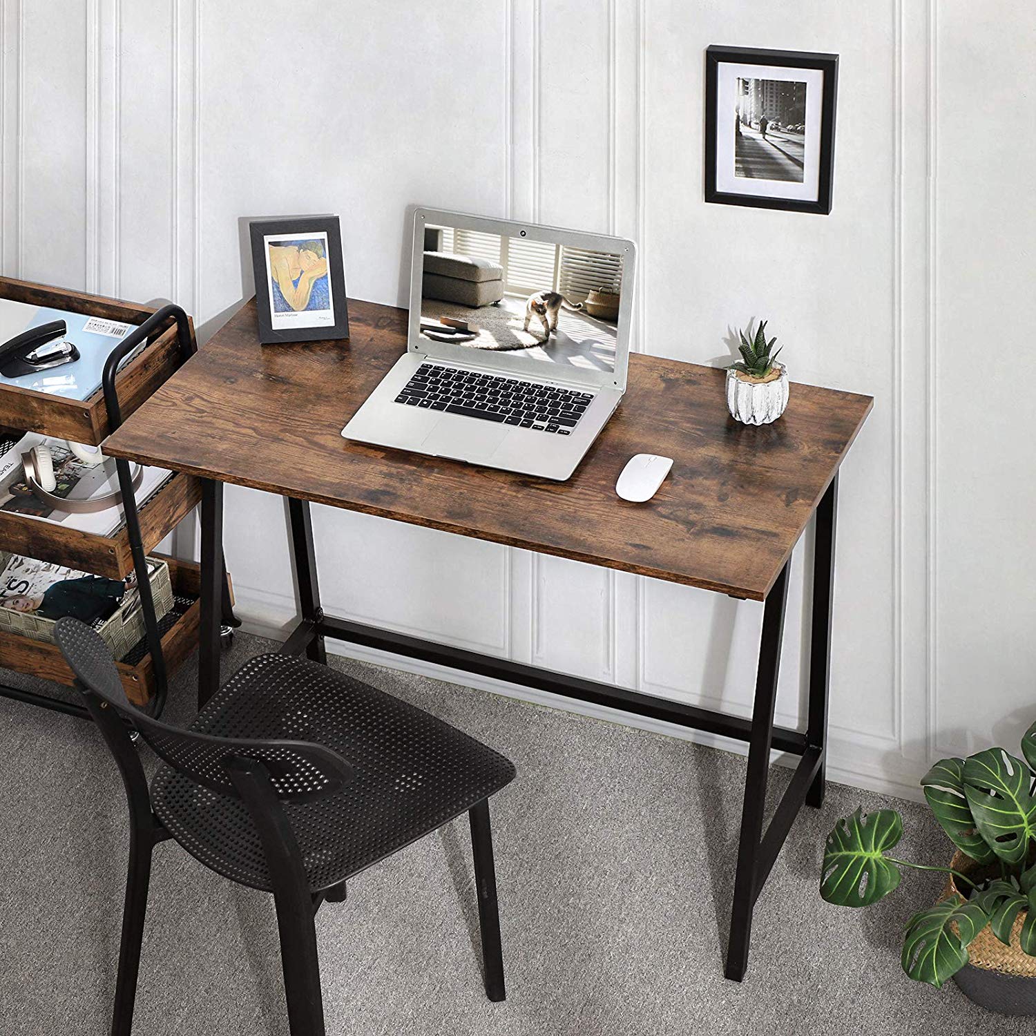 Rustic Brown Computer Desk - image 5