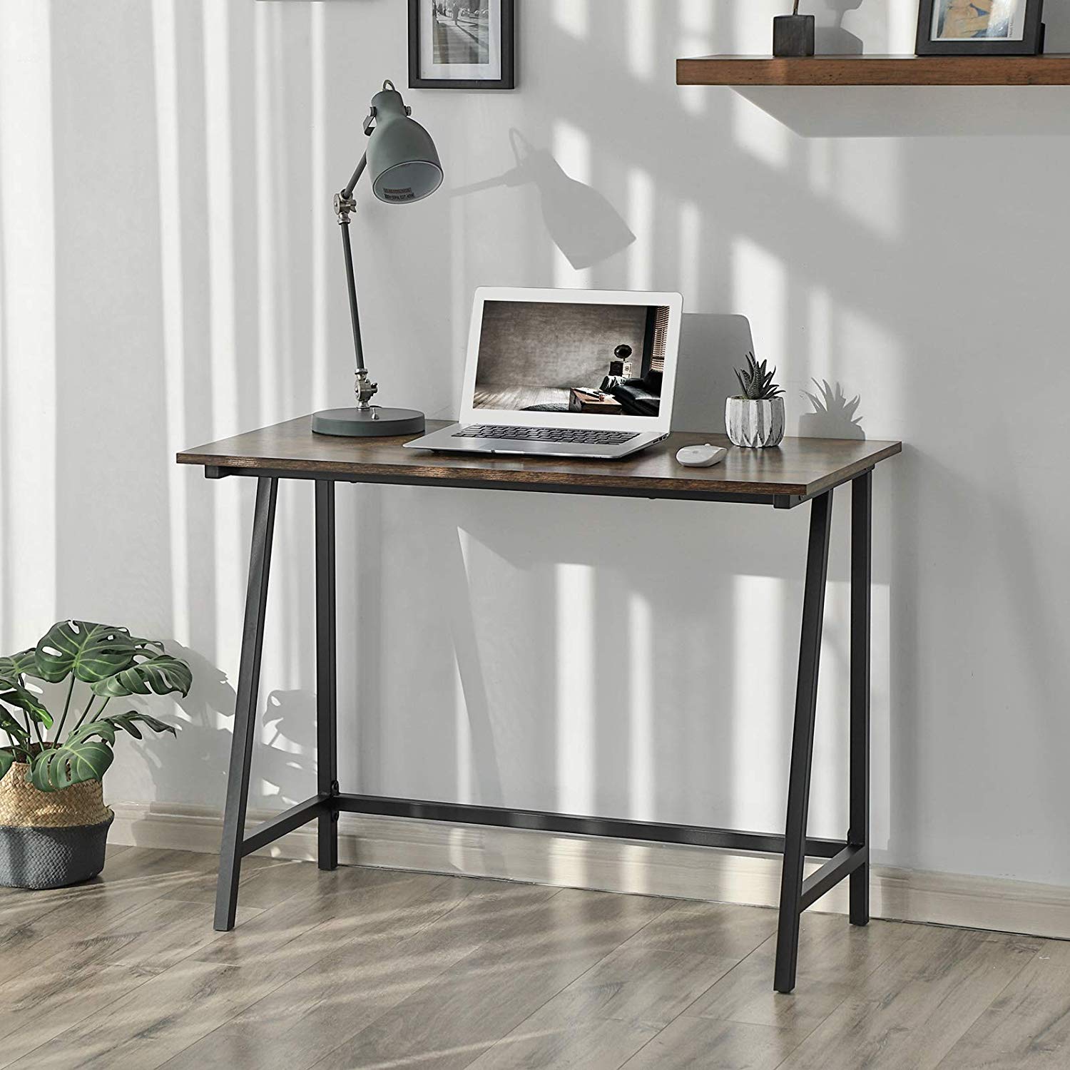 Rustic Brown Computer Desk - image 7