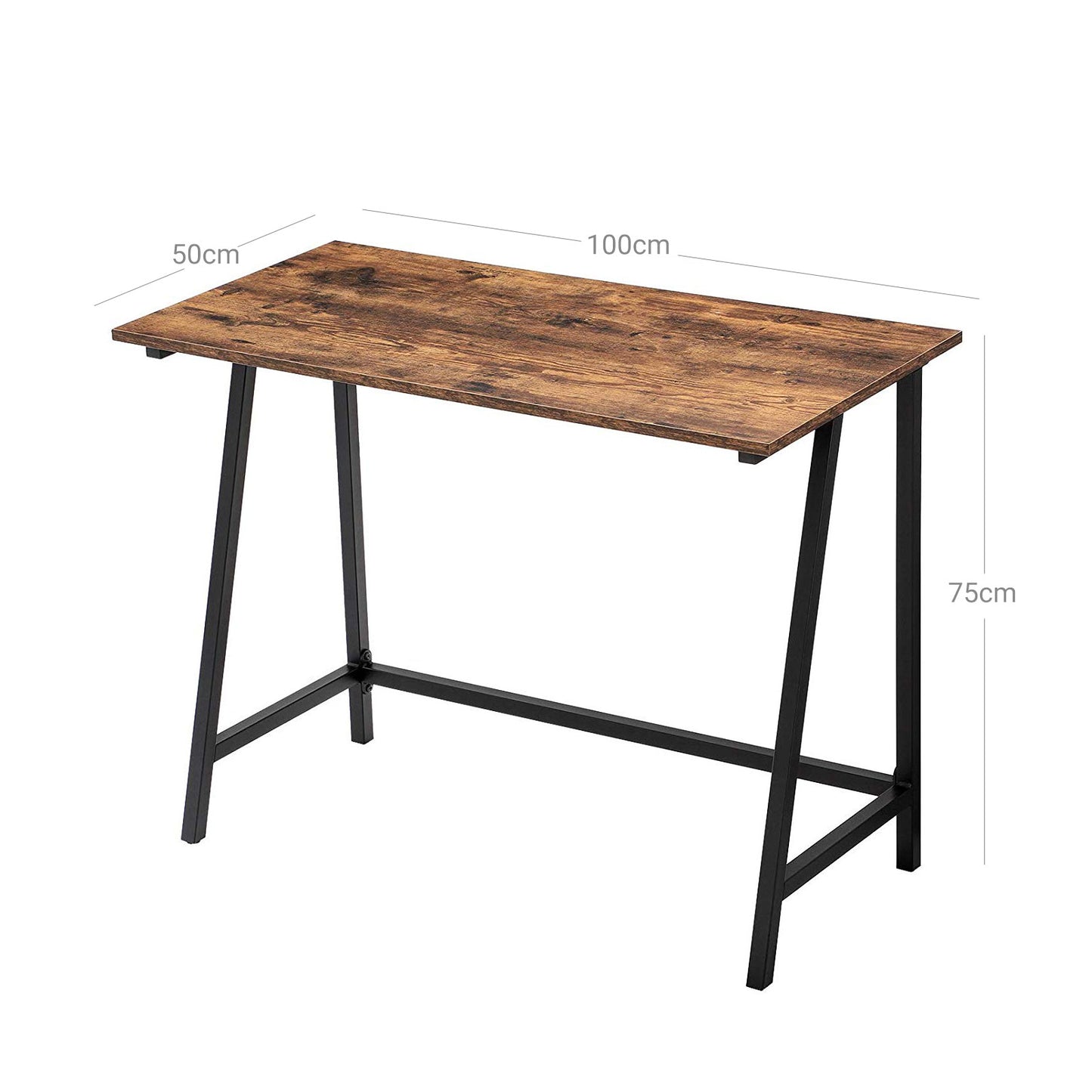 Rustic Brown Computer Desk - image 9