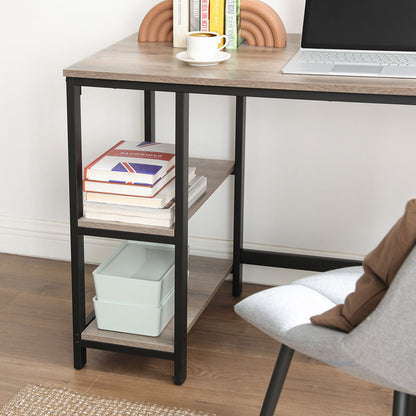 Industrial 47 Inches Computer Desk with Shelves - image 15