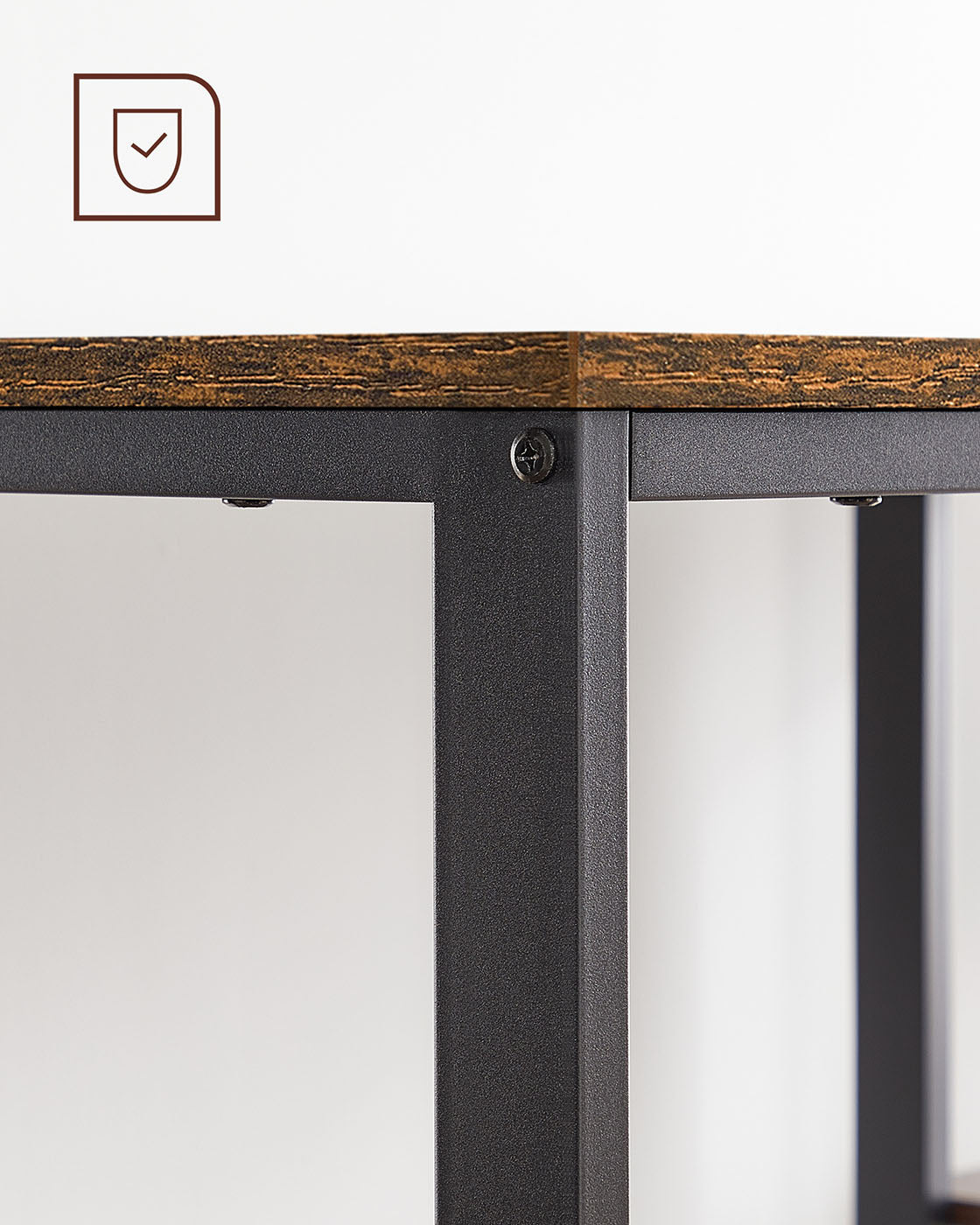 Industrial 47 Inches Computer Desk with Shelves - image 7