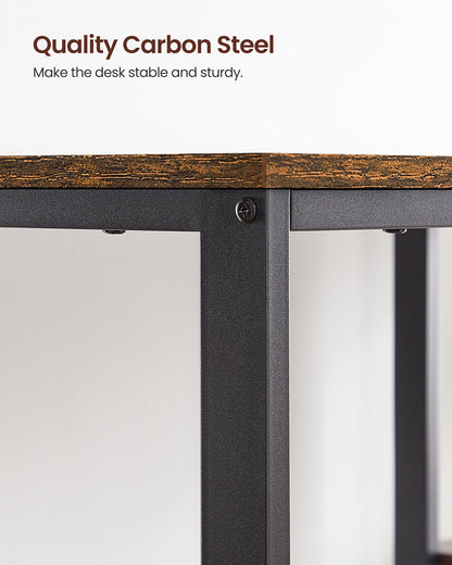 Industrial 47 Inches Computer Desk with Shelves - image 8