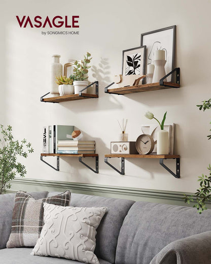 Set of 2 Wall Shelves 2 Mounting Ways - image 2