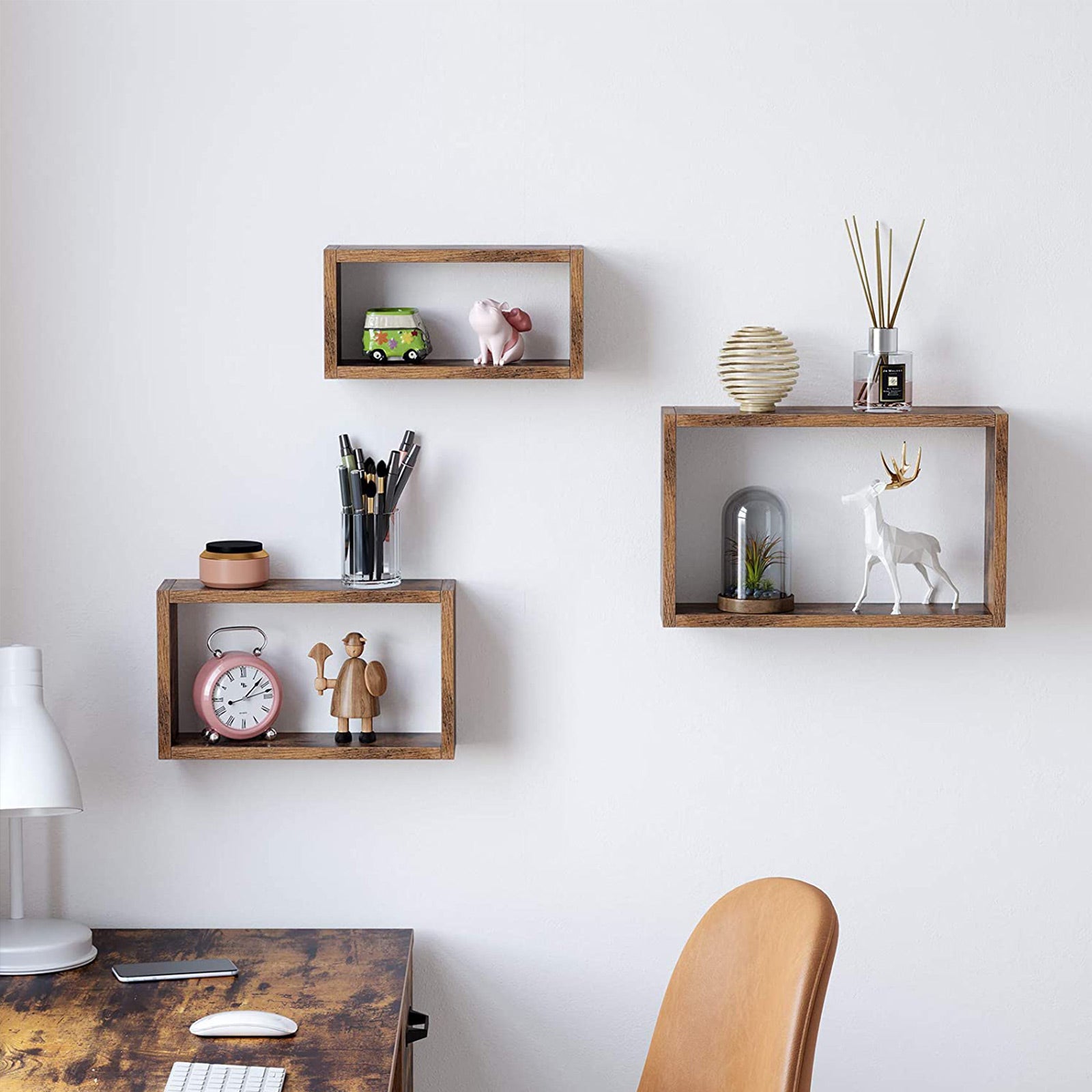 Wall Shelves Rustic Brown - image 3