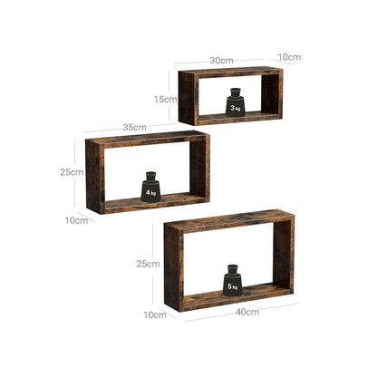 Wall Shelves Rustic Brown - image 7