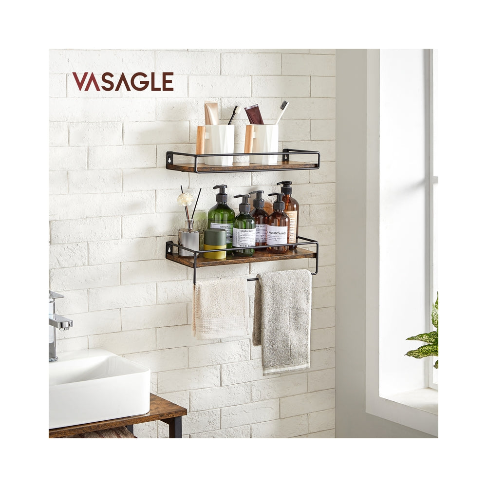 Spice Rack Set of 2 Vintage Brown and Black - image 2
