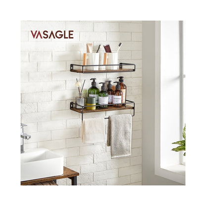 Spice Rack Set of 2 Vintage Brown and Black - image 2