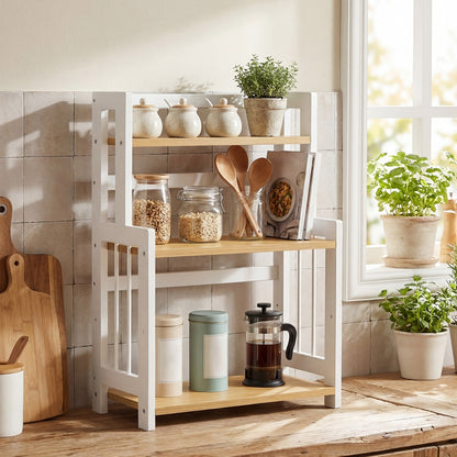 3-Tier Bamboo Countertop Shelf, Spice Organizer Rack for Kitchen - image 4