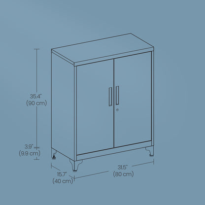 File Cabinet, Multipurpose Garage Cabinet, Office Cabinet with 2 Doors - image 10