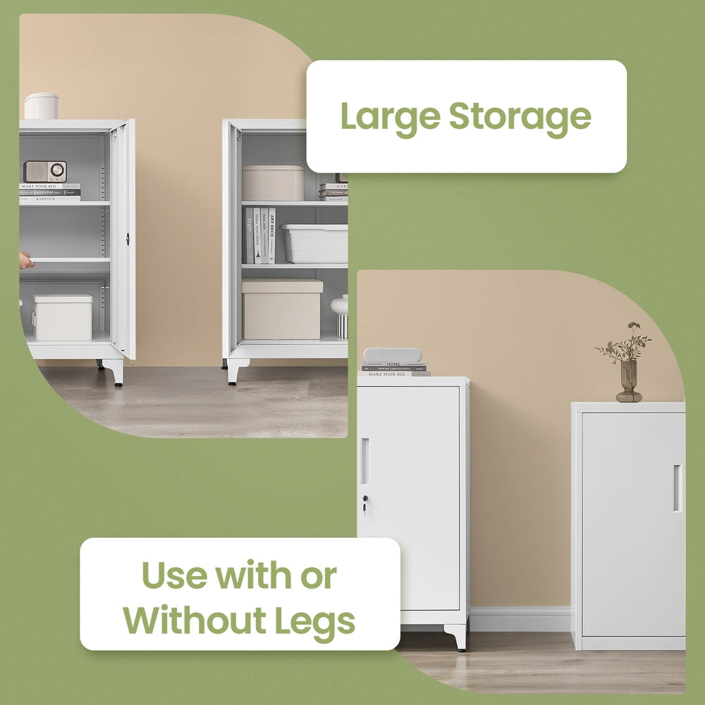 File Cabinet, Multipurpose Garage Cabinet, Office Cabinet with 2 Doors - image 3