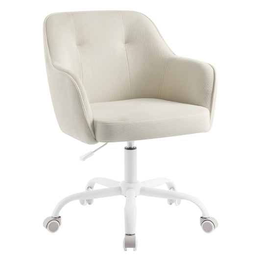 Office Chair Swivel Desk Chair 110 kg Load Sand Beige - image 1