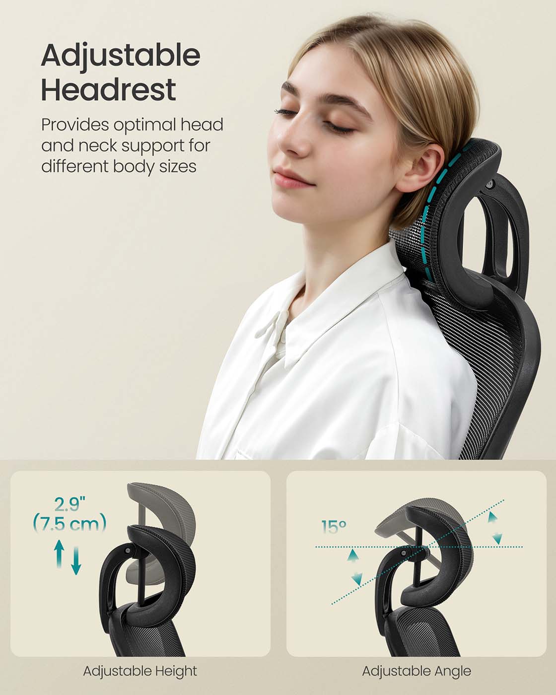 Ergonomic Office Chair with Mesh Back - image 11