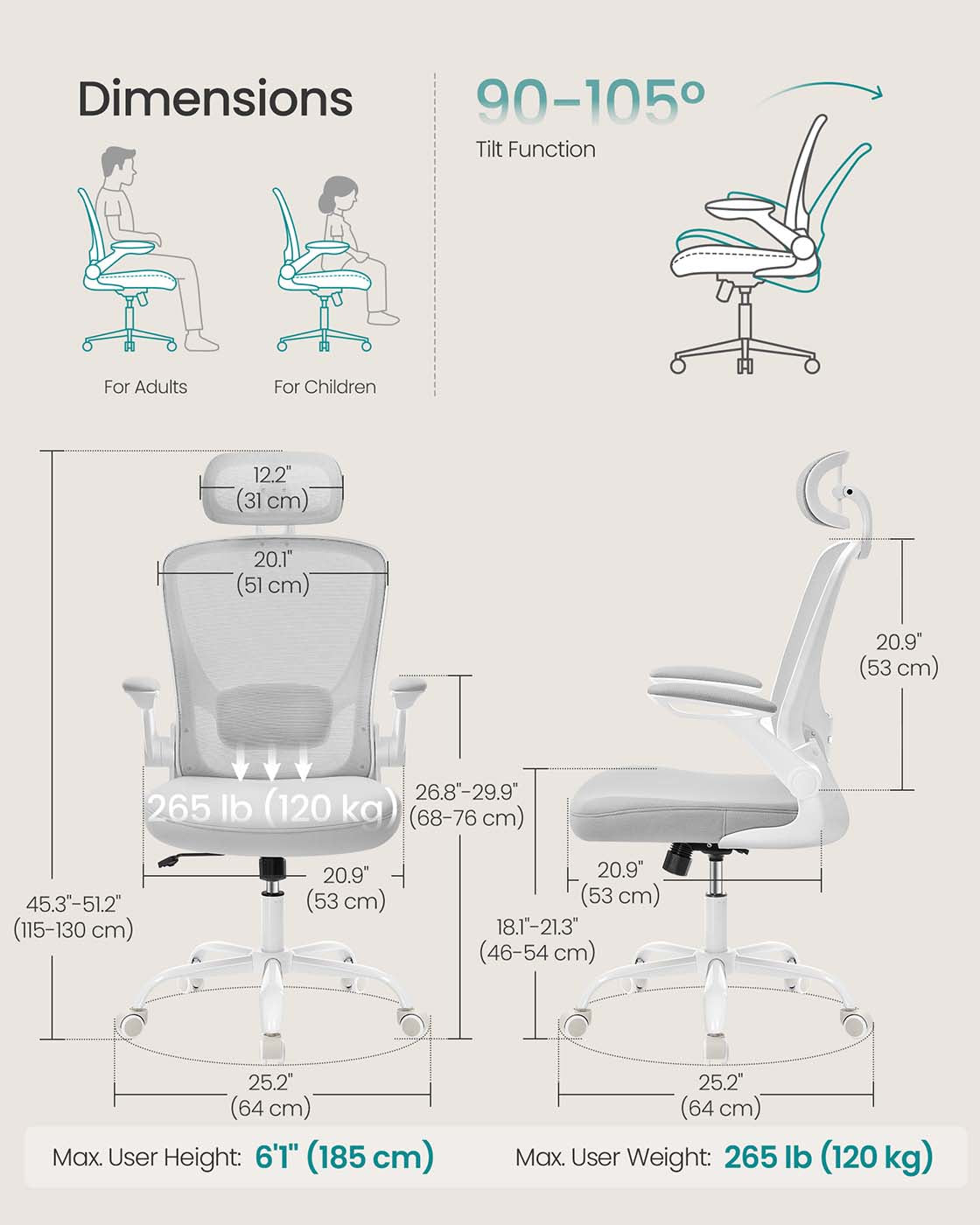 Ergonomic Office Chair with Mesh Back - image 2