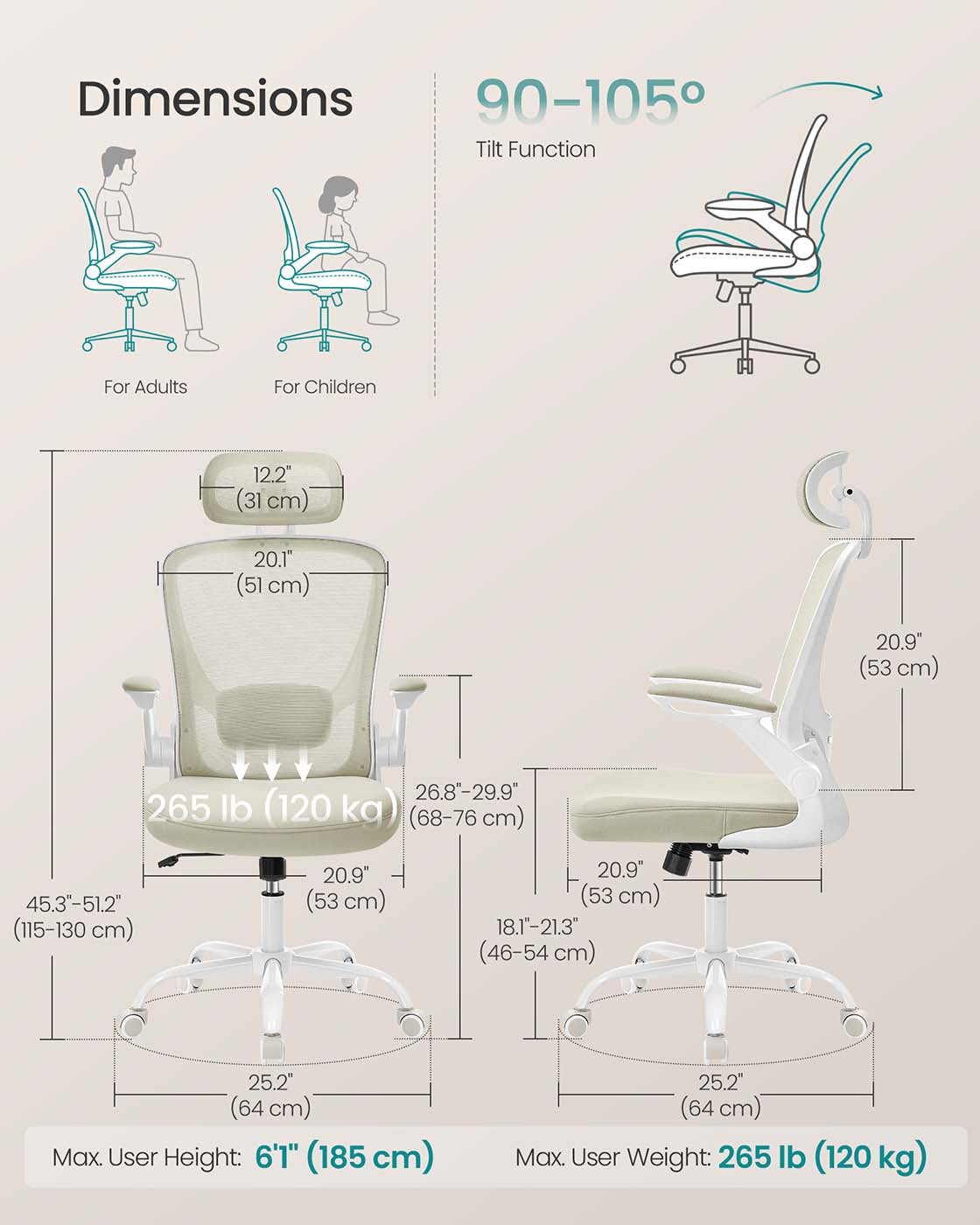 Ergonomic Office Chair with Mesh Back - image 2
