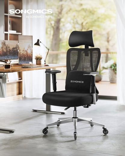 Ergonomic Office Chair Height Adjustable Desk Chair Loads 150 kg Ink Black - image 2