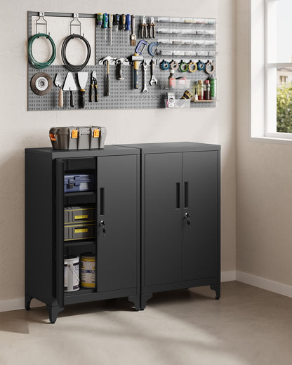 Multipurpose Steel File cabinet with Doors Ink Black - image 3