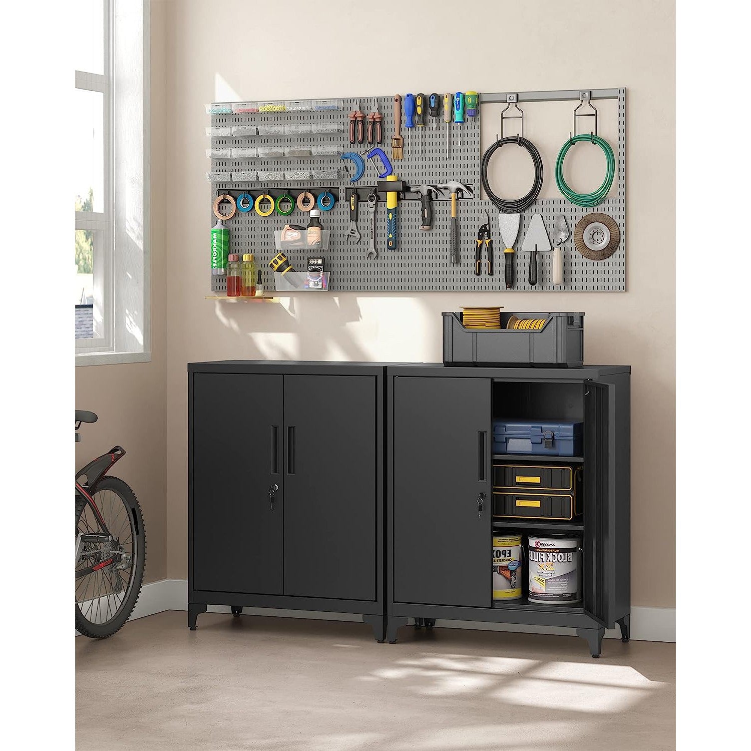 Multipurpose Garage Cabinet with 2 Doors - image 2