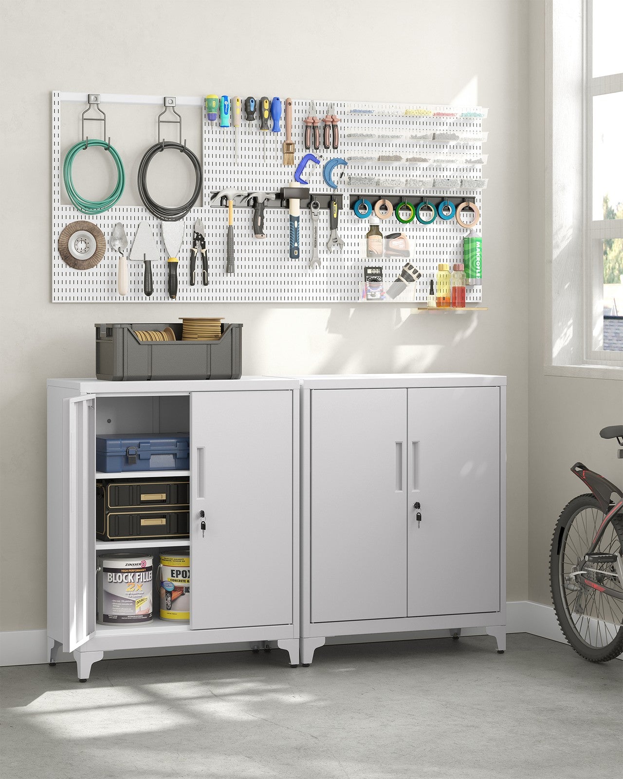 Multipurpose Garage Cabinet with 2 Doors - image 14