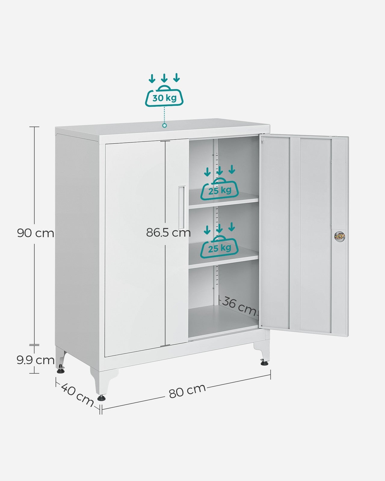 Multipurpose Garage Cabinet with 2 Doors - image 18