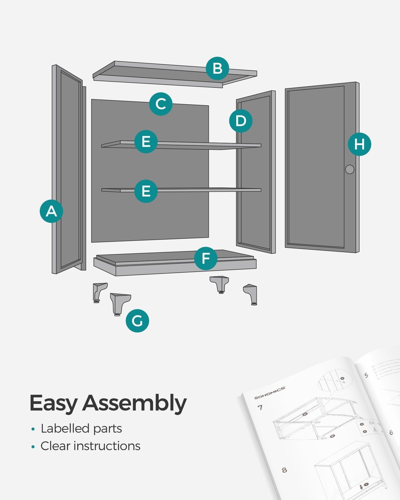 Multipurpose Garage Cabinet with 2 Doors - image 20