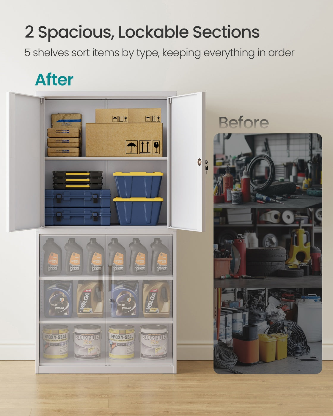 Metal Garage Storage Cabinet - image 4