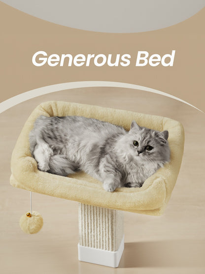 71 cm Scratching Post with Bed for Indoor Cats, Grey - image 12
