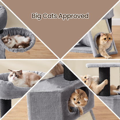 Large Cat Tree, Cat Condo with Scratching Post, Cave - image 3
