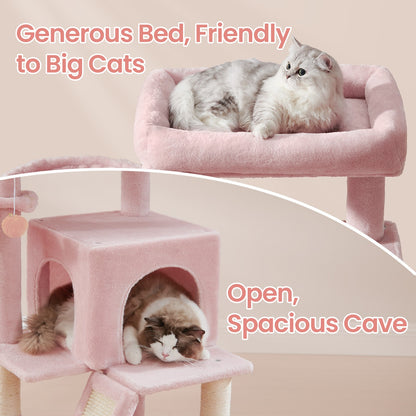 Small Cat Tree, Cat Tower with Widened Perch for Large Cats Indoor, Kittens - image 4