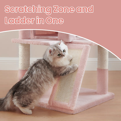 Small Cat Tree, Cat Tower with Widened Perch for Large Cats Indoor, Kittens - image 5