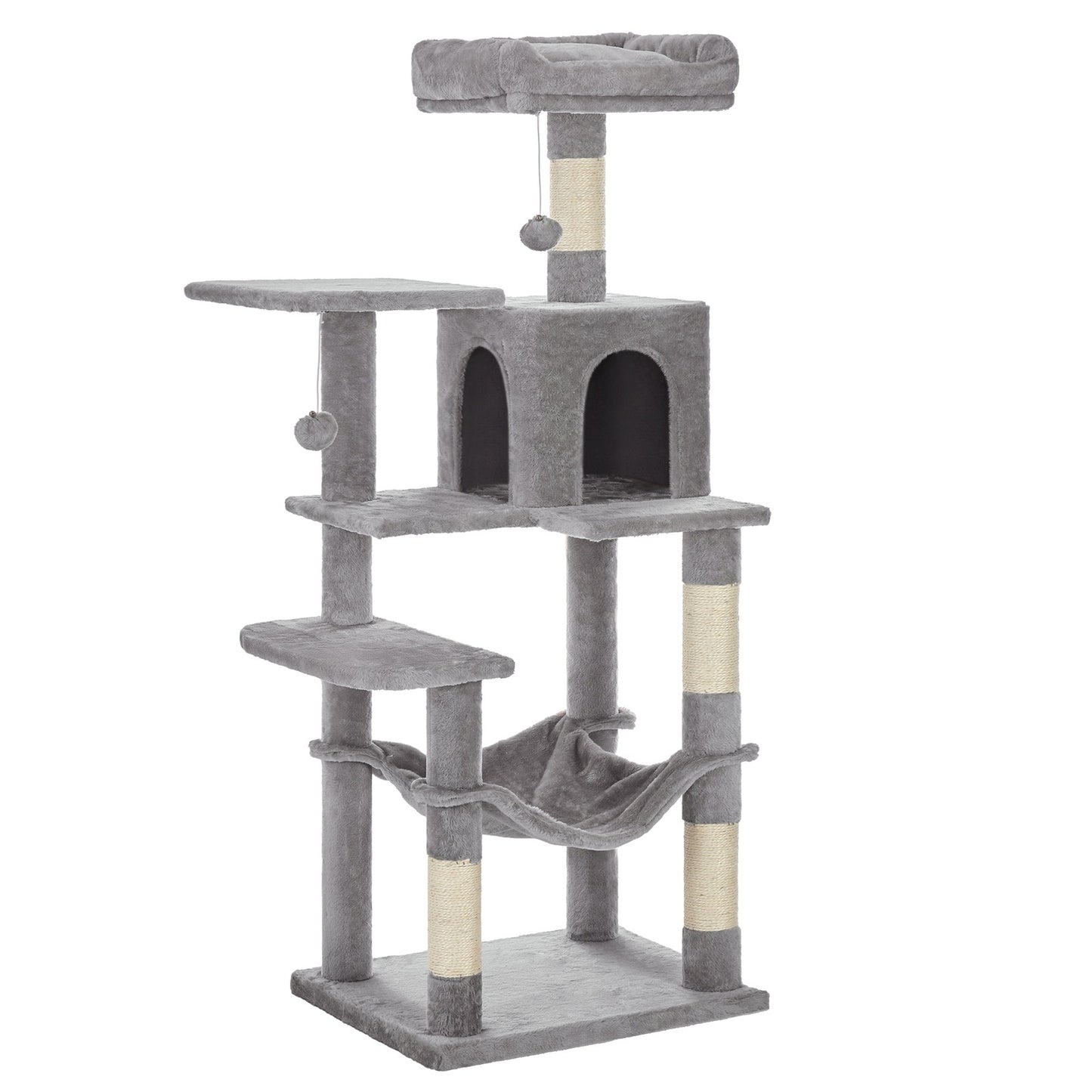 Multi-Level Cat Tree, Cat Tower Condo with 4 Scratching Posts, Hammock - image 25