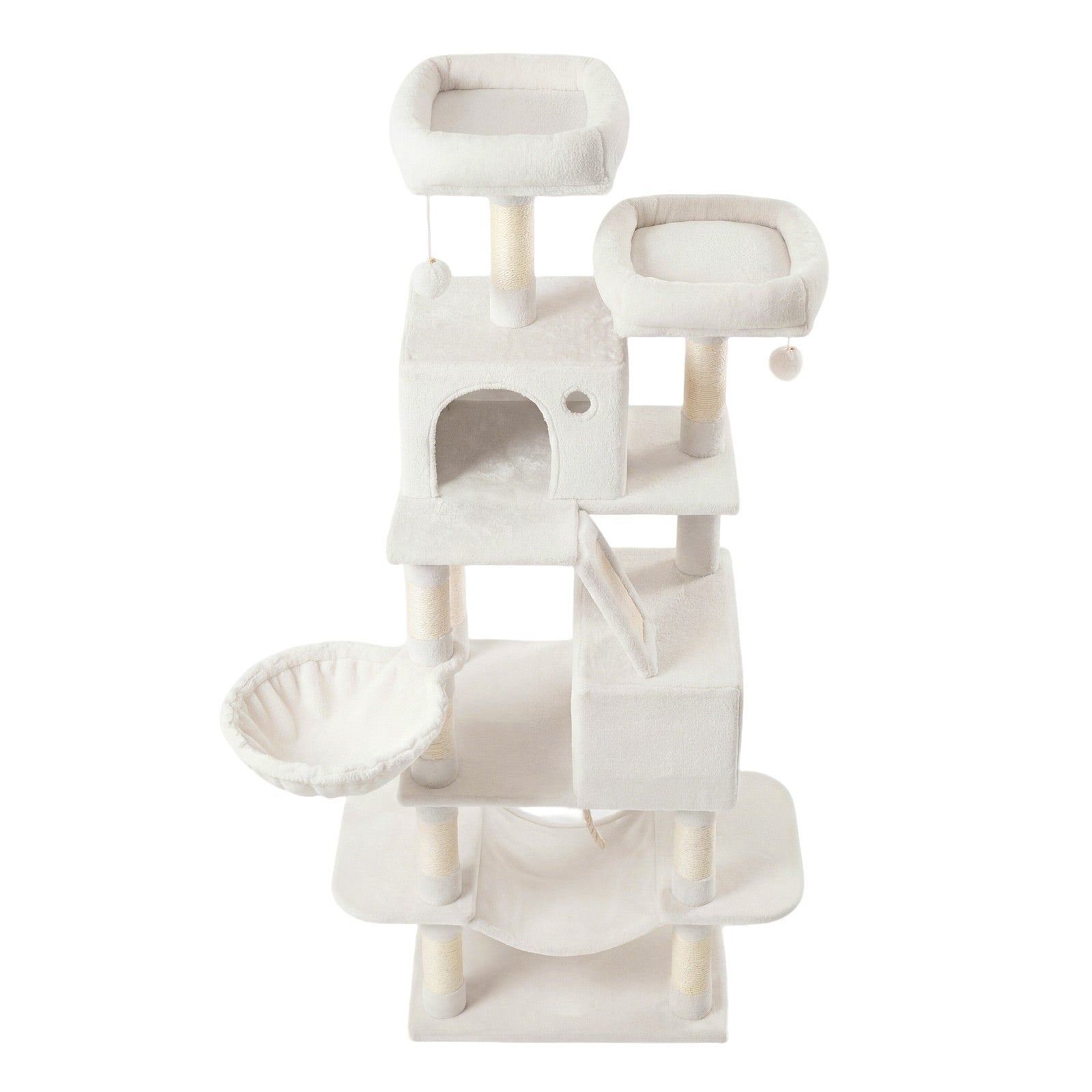 XL Cat Tree Tower for Multi-Cat Households, Dark Grey - image 67