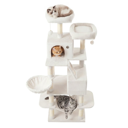 XL Cat Tree Tower for Multi-Cat Households, Dark Grey - image 68
