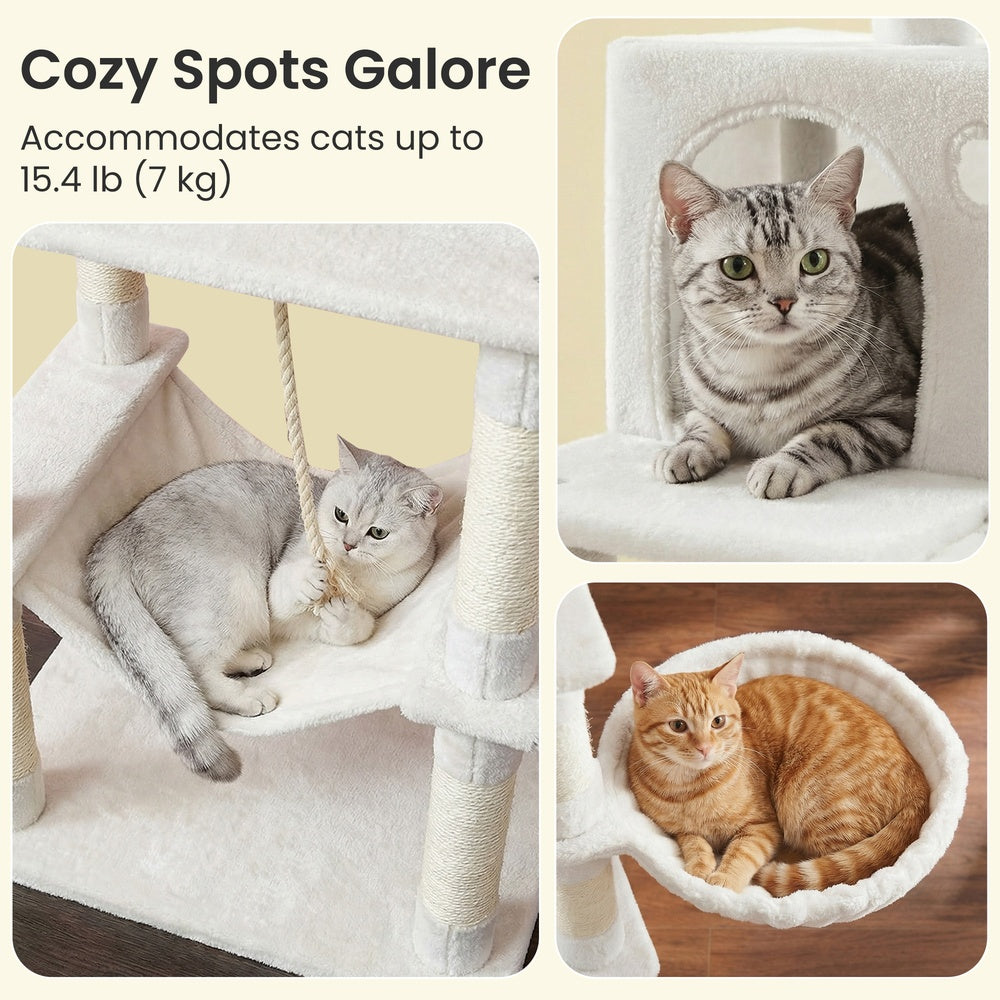 XL Cat Tree Tower for Multi-Cat Households, Dark Grey - image 72