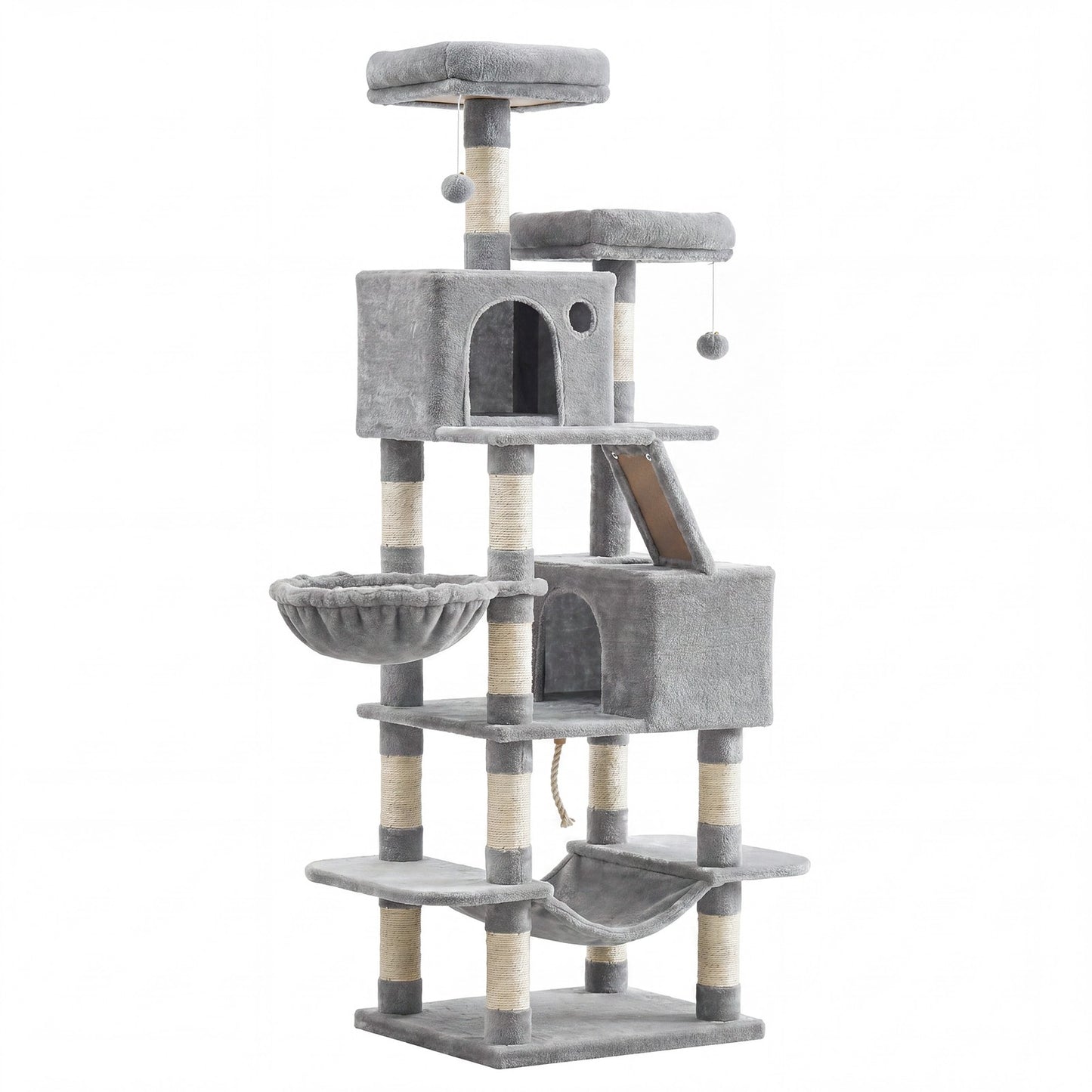 XL Cat Tree Tower for Multi-Cat Households, Dark Grey - image 58