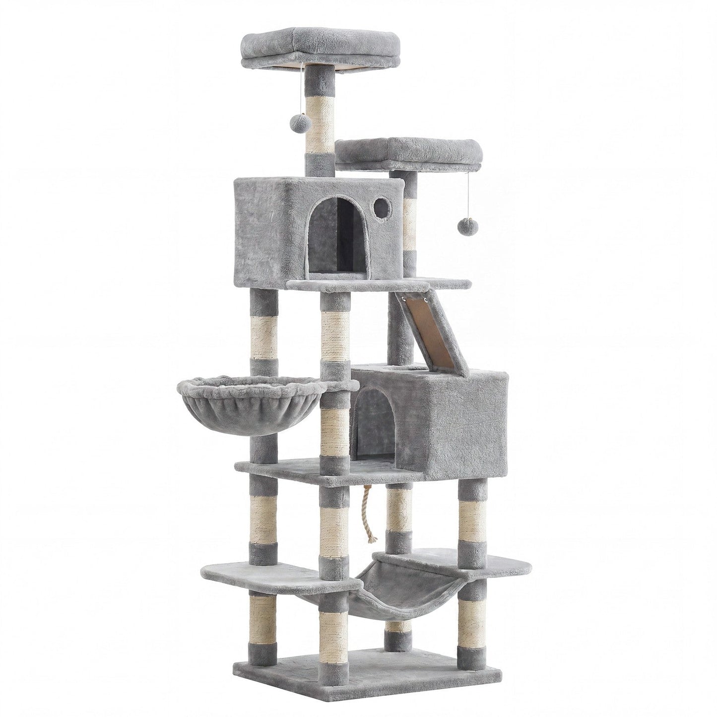 XL Cat Tree Tower for Multi-Cat Households, Dark Grey - image 57