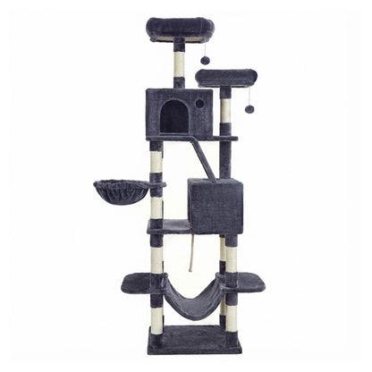 XL Cat Tree Tower for Multi-Cat Households, Dark Grey - image 2