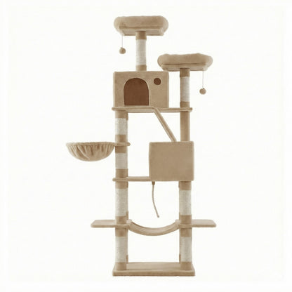 XL Cat Tree Tower for Multi-Cat Households, Dark Grey - image 49