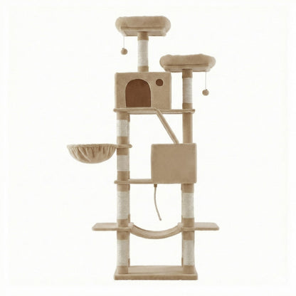XL Cat Tree Tower for Multi-Cat Households, Dark Grey - image 48