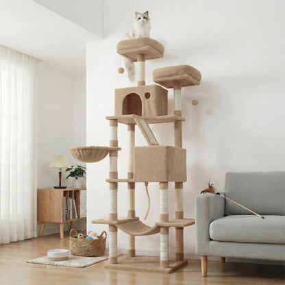 XL Cat Tree Tower for Multi-Cat Households, Dark Grey - image 52