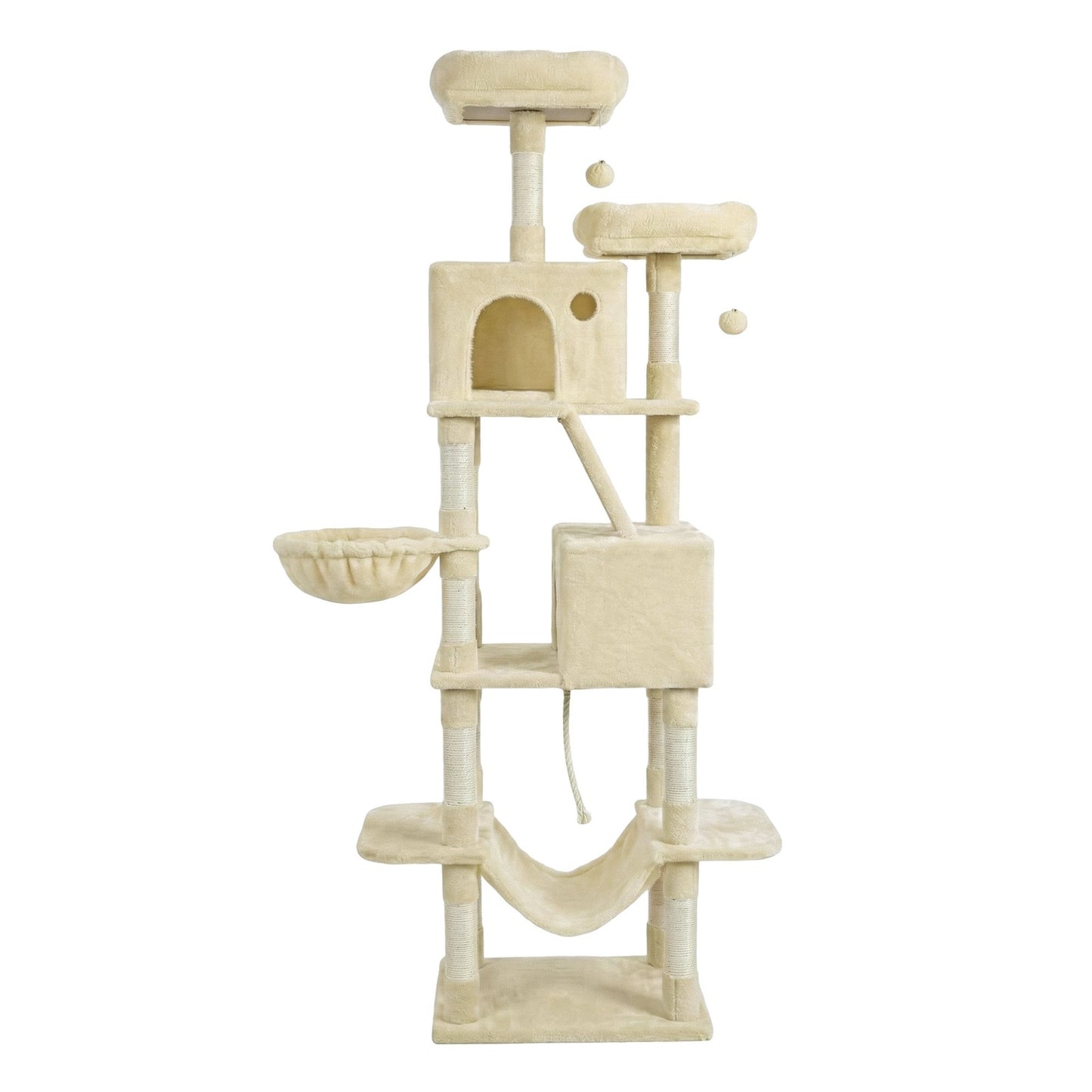 XL Cat Tree Tower for Multi-Cat Households, Dark Grey - image 16