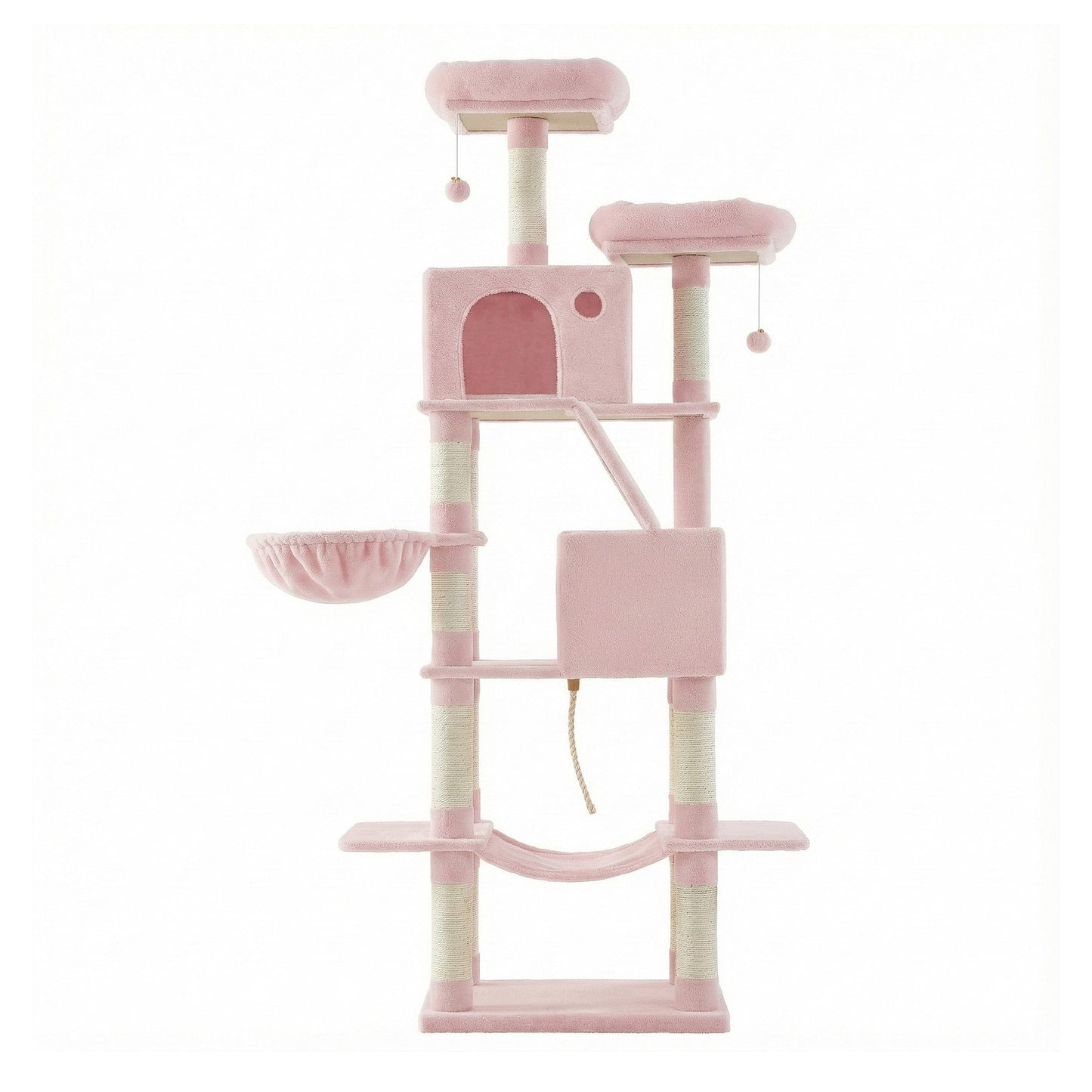 XL Cat Tree Tower for Multi-Cat Households, Dark Grey - image 36