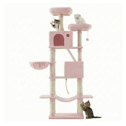 XL Cat Tree Tower for Multi-Cat Households, Dark Grey - image 42
