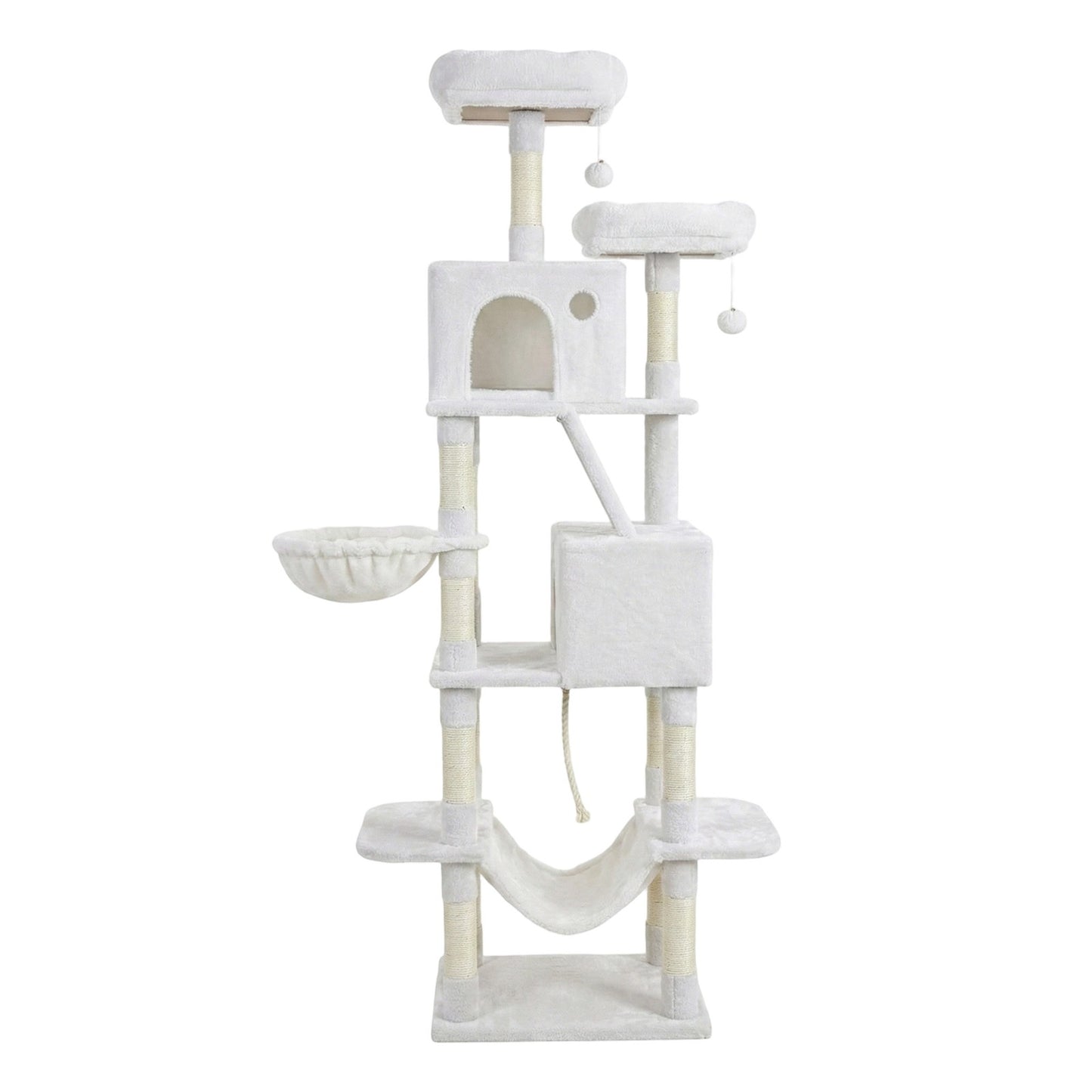 XL Cat Tree Tower for Multi-Cat Households, Dark Grey - image 23