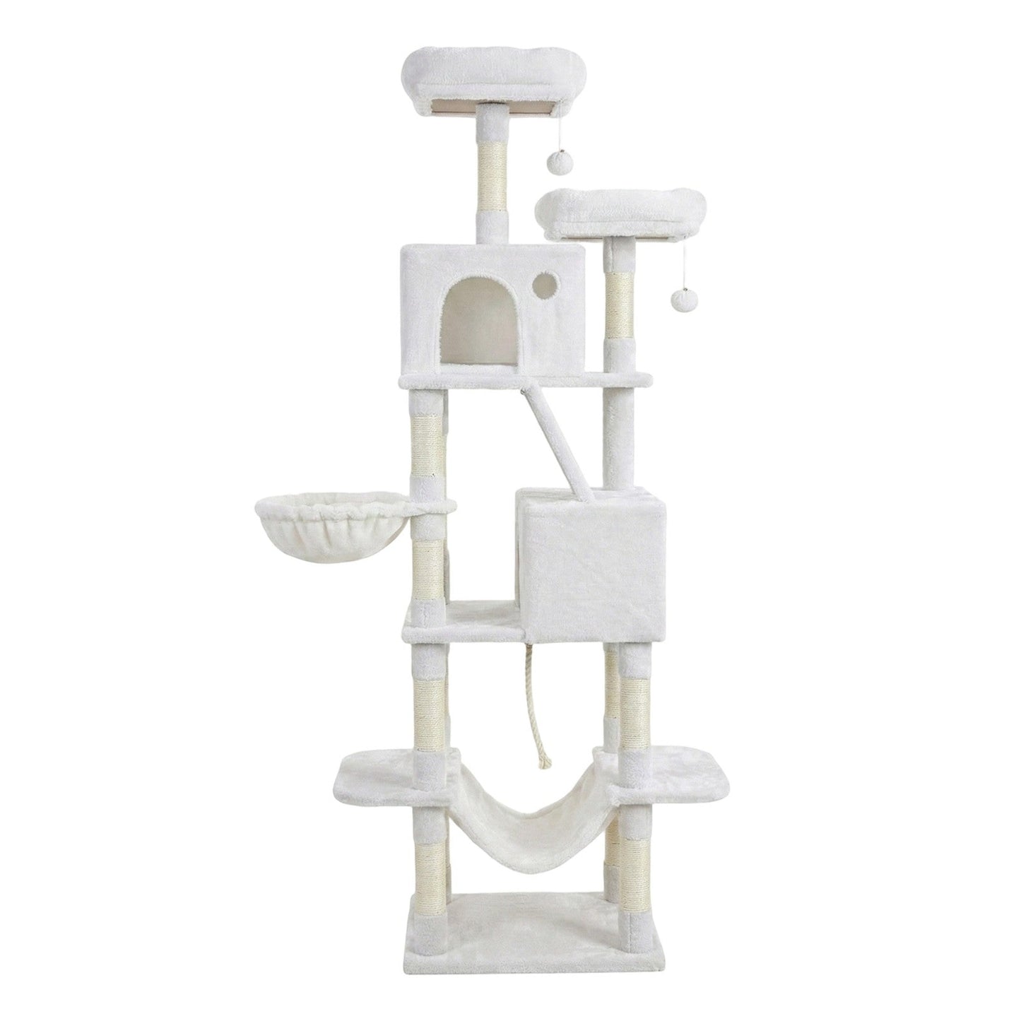 XL Cat Tree Tower for Multi-Cat Households, Dark Grey - image 22