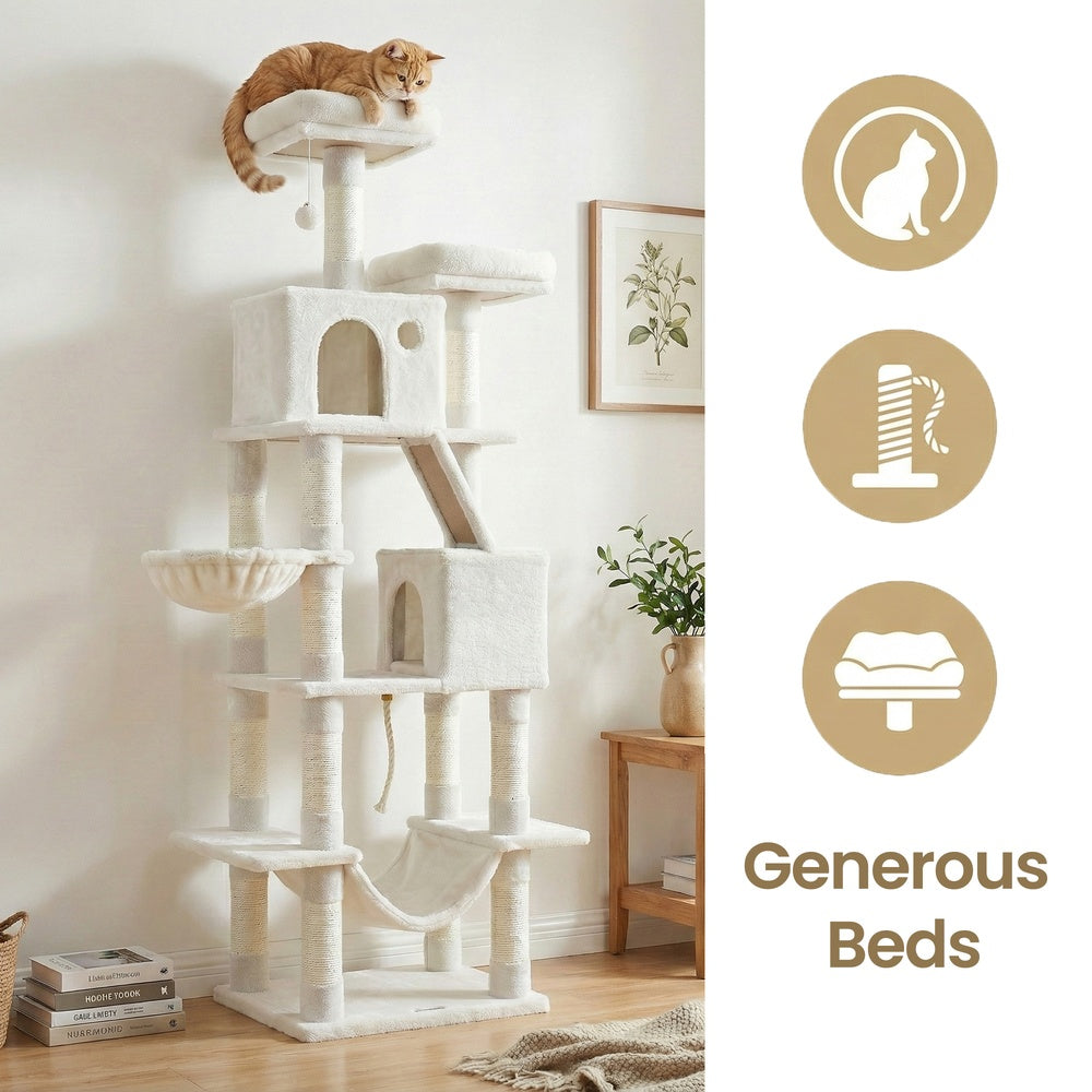 XL Cat Tree Tower for Multi-Cat Households, Dark Grey - image 33