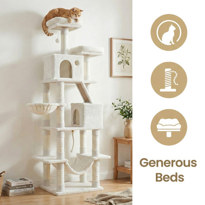 XL Cat Tree Tower for Multi-Cat Households, Dark Grey - image 33