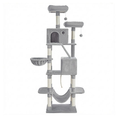 XL Cat Tree Tower for Multi-Cat Households, Dark Grey - image 9
