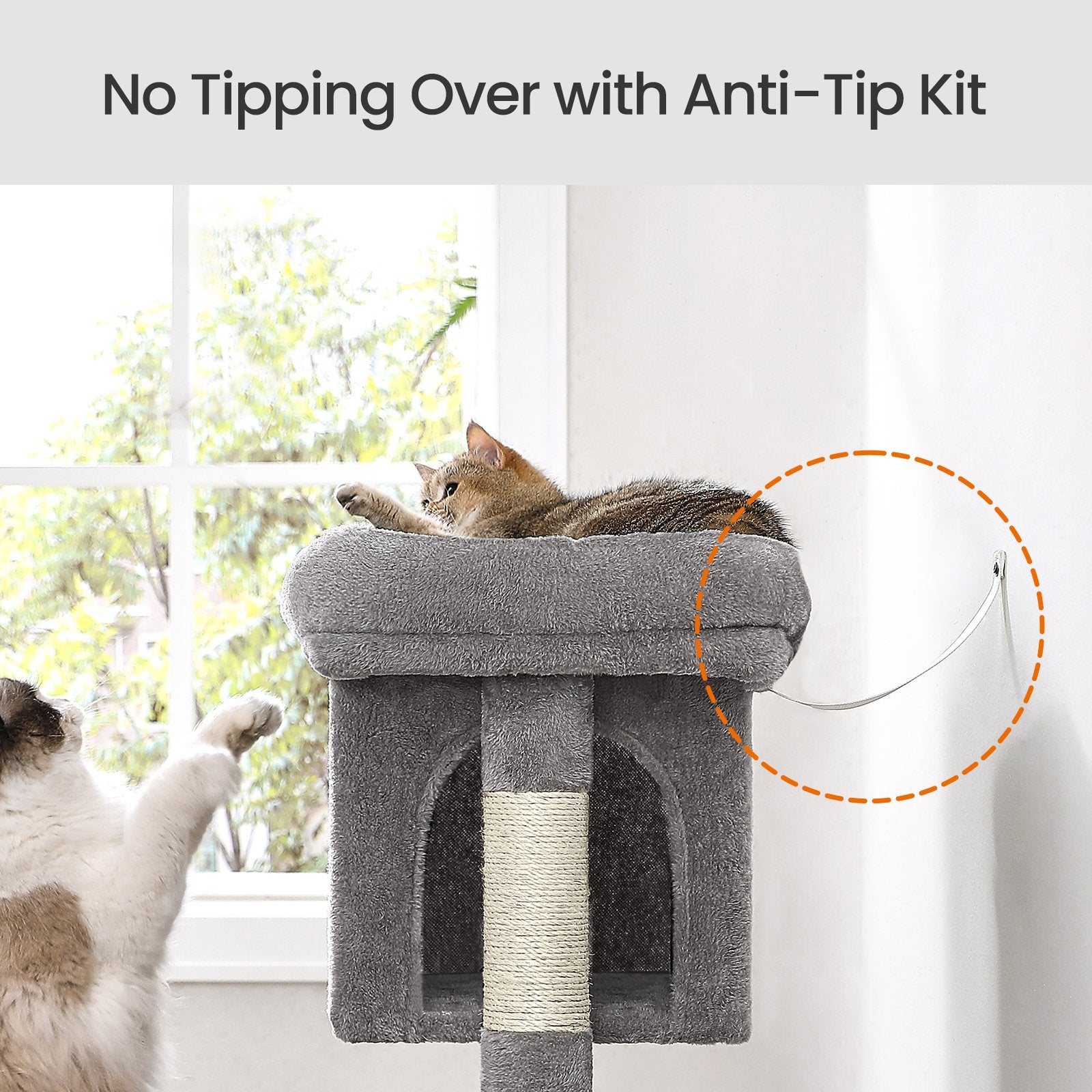 Cat Tree, Cat Tower, with Large Cat Perch - image 27