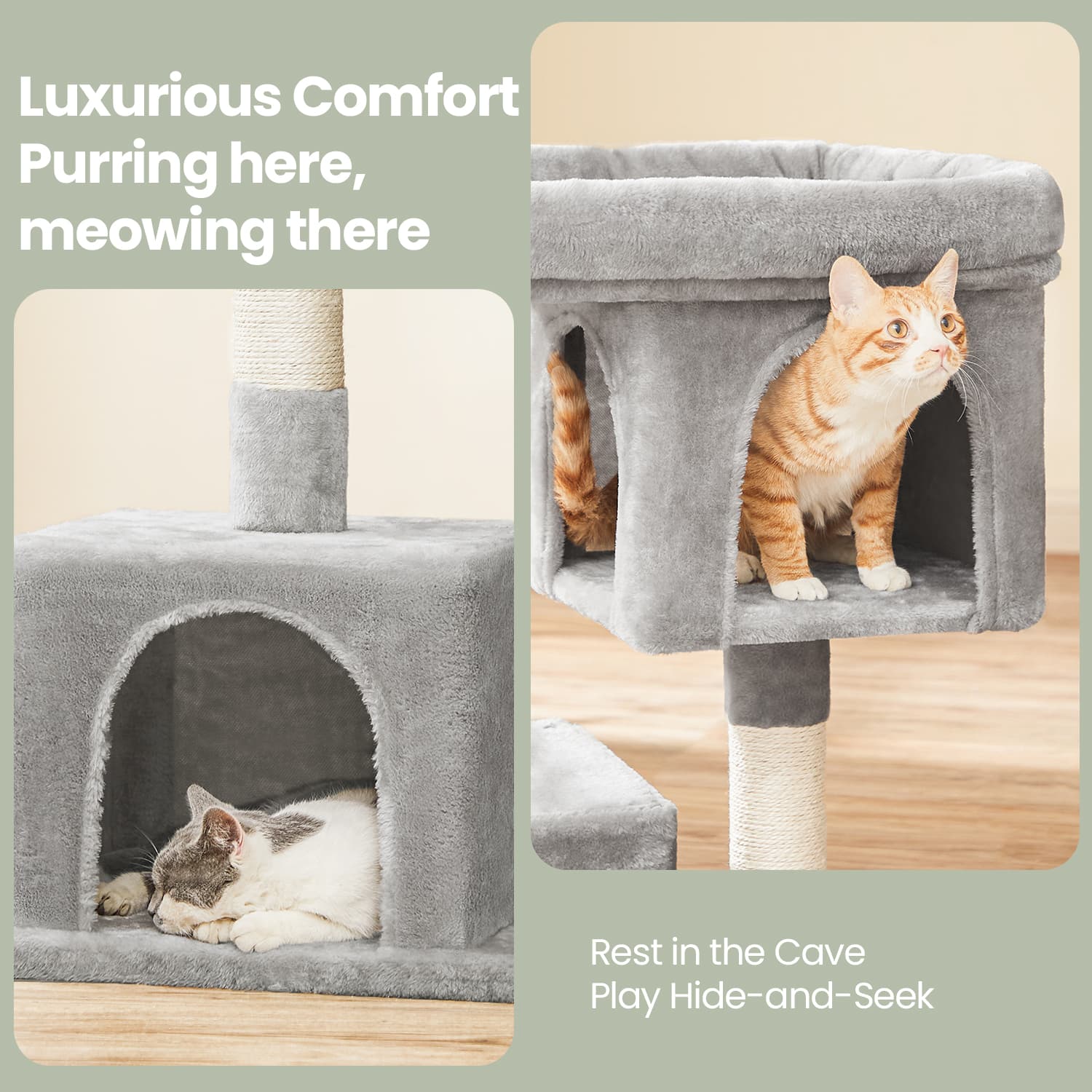 Cat Tree, Cat Tower, with Large Cat Perch - image 40